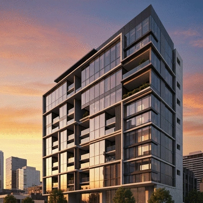 Modern luxury apartment architectural visualization in Melbourne